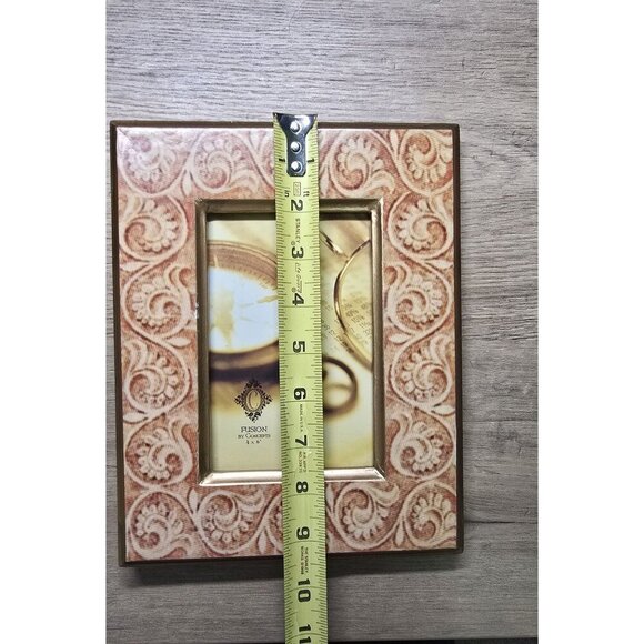 Fusion by Concepts Decorative 4x6 Photo Frame With Intricate Pattern Soft Tones - Picture 7 of 8